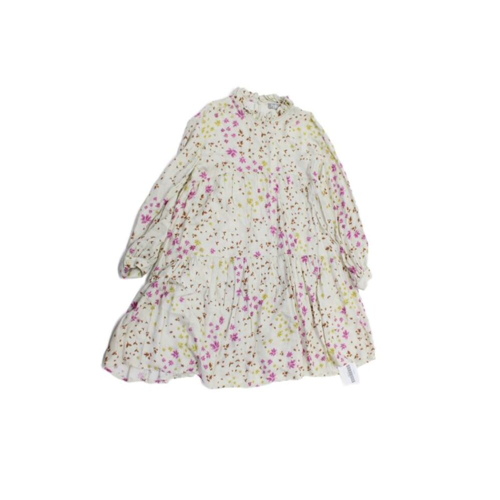 Il Gufo Childrens Girls Floral Print A Line Dress Multi Colored Size 10